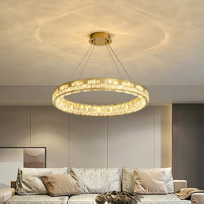 Modern Luxury Crystal Chandelier - Interior Decoration for Bedroom, Living Room Ceiling Light Fixture