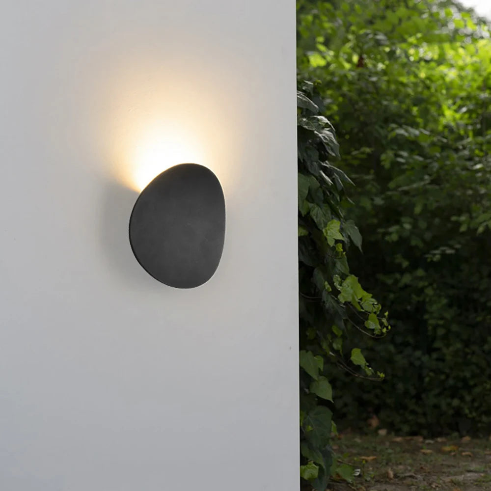 LED Wall Lamp: Simple Round Design for Balcony, Entrance, TV Background, Bedroom, and Bedside