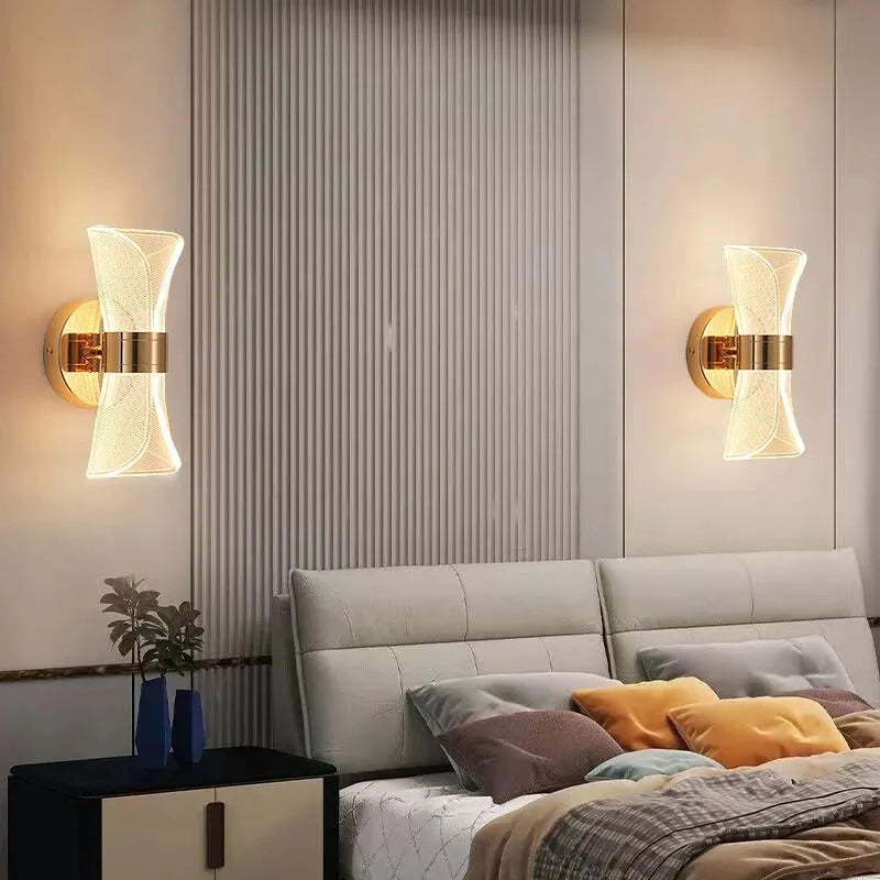 Exquisite LED Wall Lamp: Elevate Your Space with Luxury Design and Acrylic Background