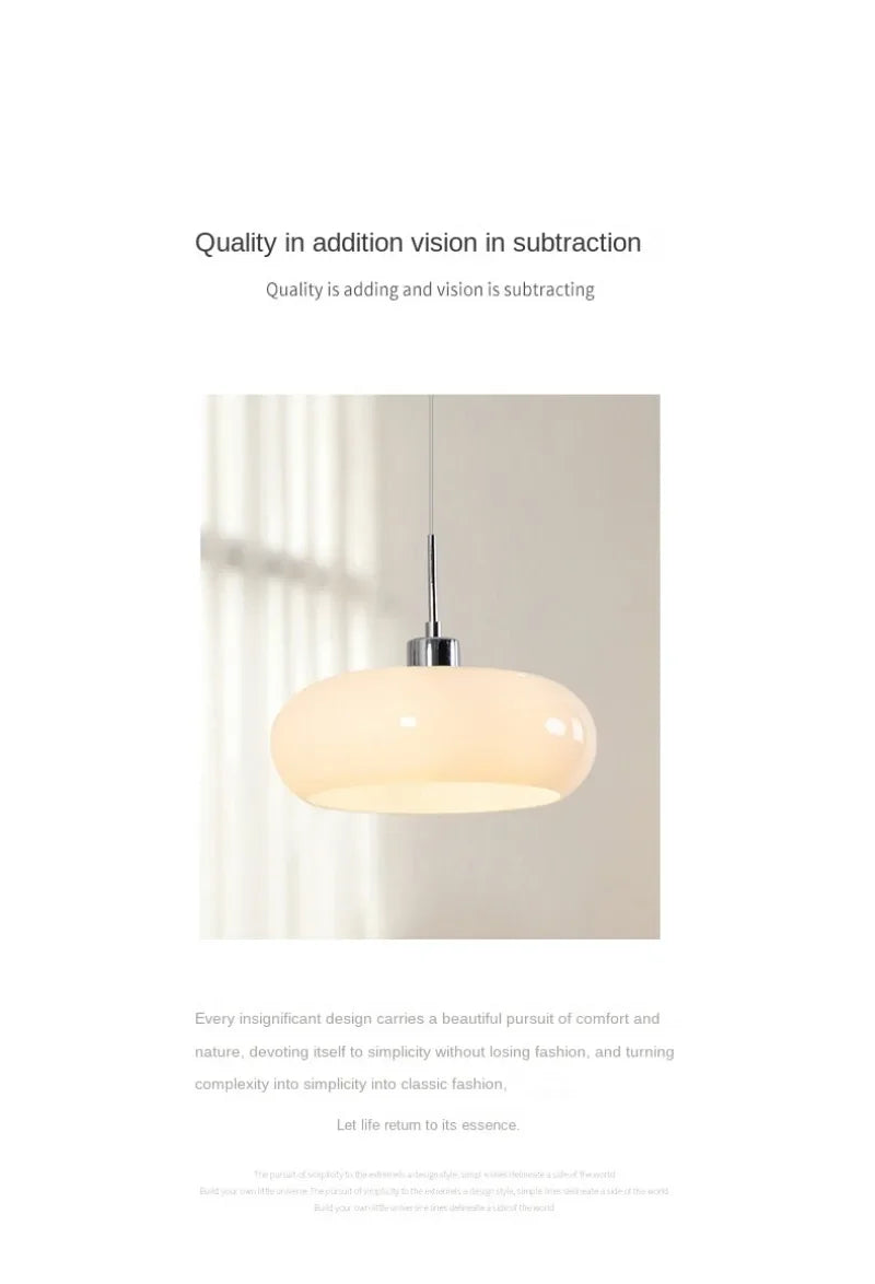 Modern Glass Pendant Lights – Elegant Hanging Lamp for Bedrooms, Cafes, and Restaurants