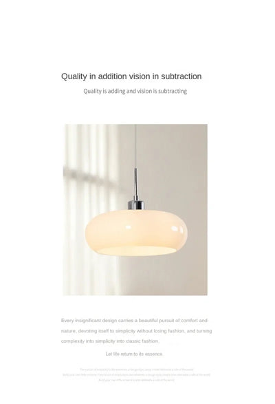 Modern Glass Pendant Lights – Elegant Hanging Lamp for Bedrooms, Cafes, and Restaurants