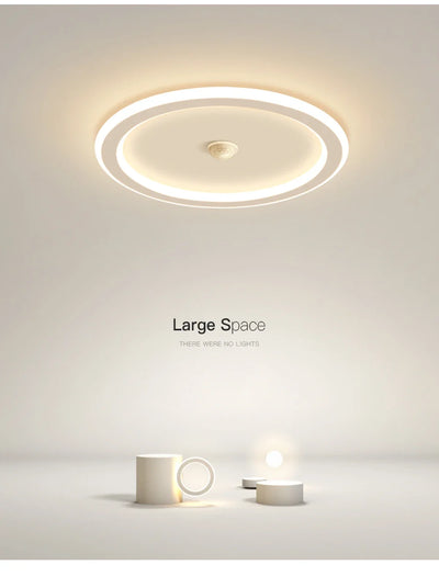 LED Ceiling Light with Motion Sensor – Modern Human Body Induction Lamp for Living Room, Hallway, and Indoor Spaces