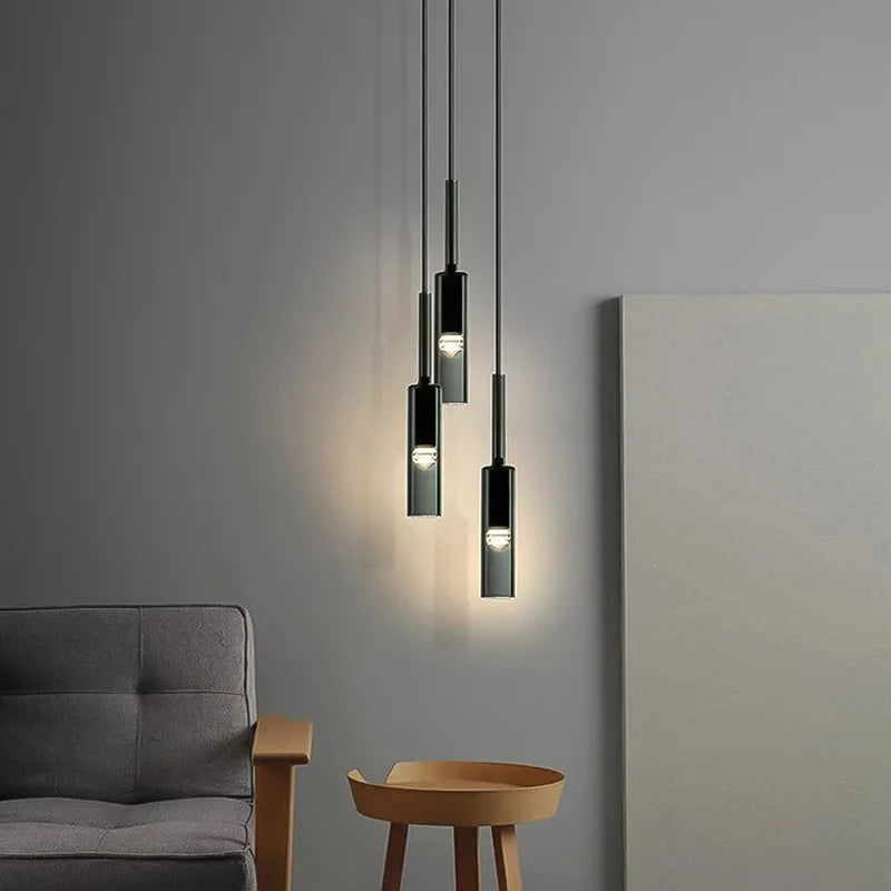 Nordic Modern Glass Chandelier Pendant Light - Stylish Fixture for Living Room, Bedroom, Kitchen, and Restaurant Decor