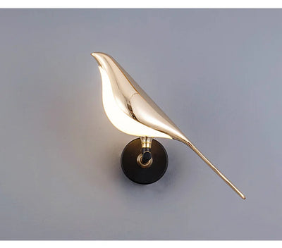 Nordic LED Golden Bird Wall Lamp – Stylish Indoor Sconce for Any Room