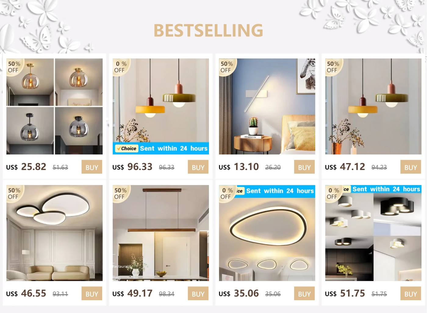 LED Ceiling Light with Motion Sensor – Modern Human Body Induction Lamp for Living Room, Hallway, and Indoor Spaces