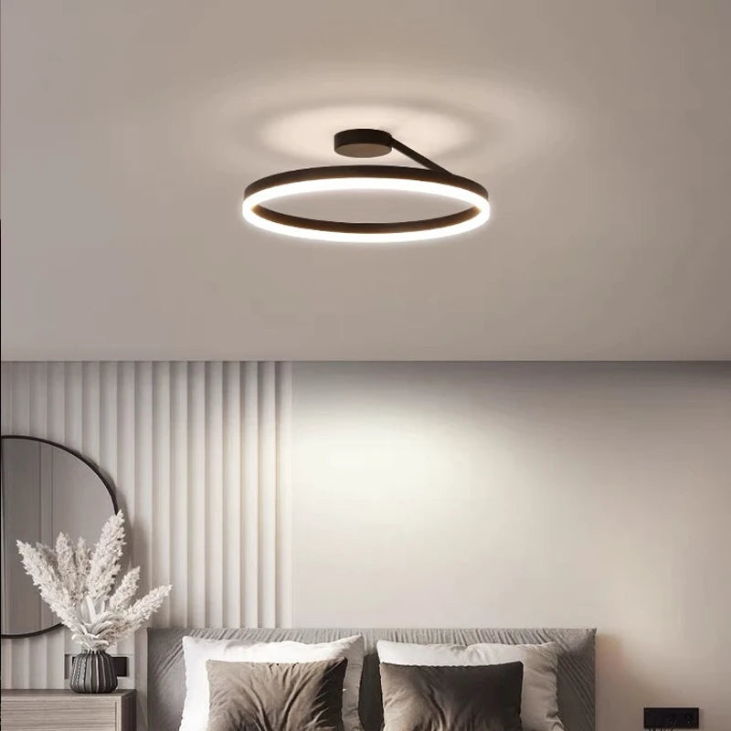 Modern LED Ceiling Light - Circular Lamps in 40/50/60CM - Ideal Fixtures for Living Room, Bedroom