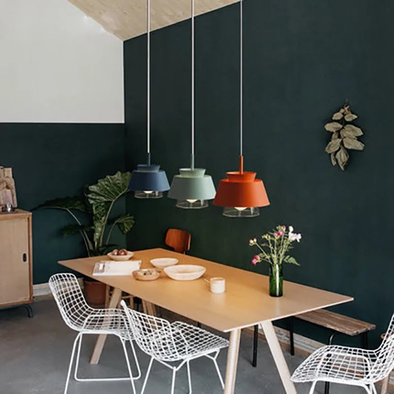 Modern Minimalist Dining Chandelier - Creative Restaurant Glass Light for Coffee Shop, Hallway, Bar, and Study Decoration