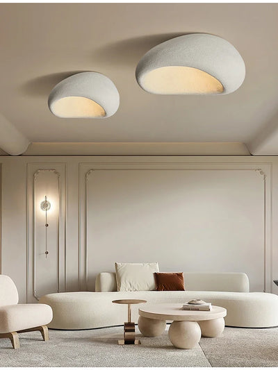 Nordic Minimalist Wabi Sabi Chandelier – Cream Style Ceiling Light