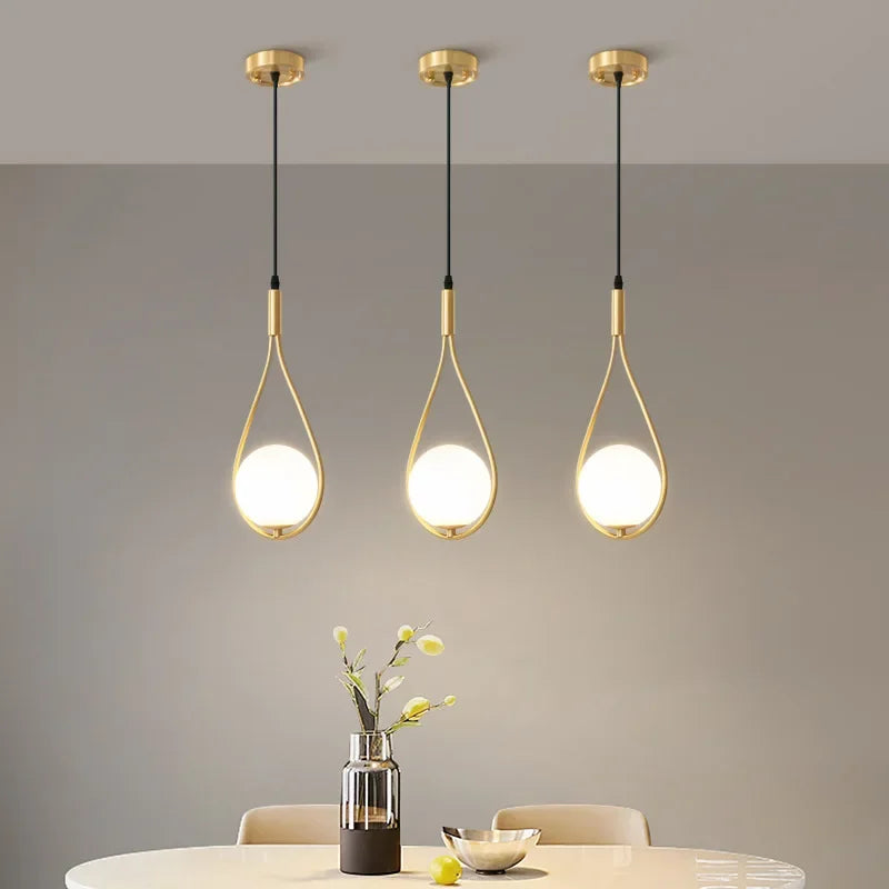 Luxury Glass Ball LED Chandelier - Illuminate Your Space with Modern Elegance