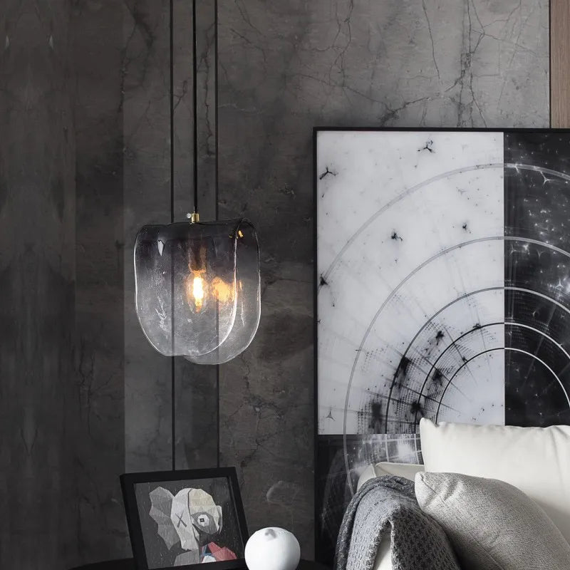 Modern Gradient Glass Pendant: Enhance Any Room with Artistic Flair