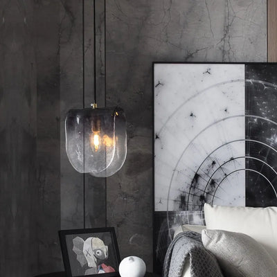 Modern Gradient Glass Pendant: Enhance Any Room with Artistic Flair