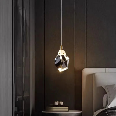 Modern Crystal Hanging Lamp for Bedroom Bedside Entrance for Restaurant Bar and Café