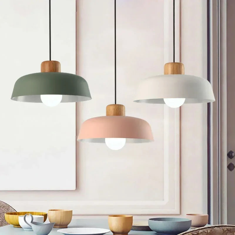 Nordic Style LED Pendant Light – Minimalist Chandelier for Kitchen, Bar, and Study