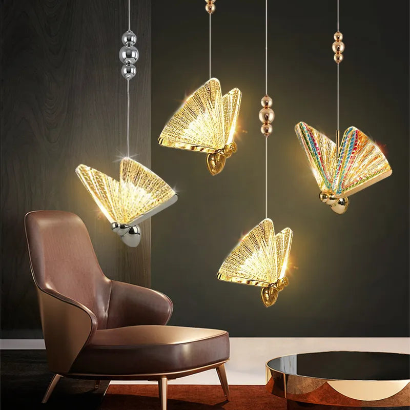 Butterfly LED Pendant Nordic Hanging Lamp Indoor Lights - Modern Lighting for Every Room