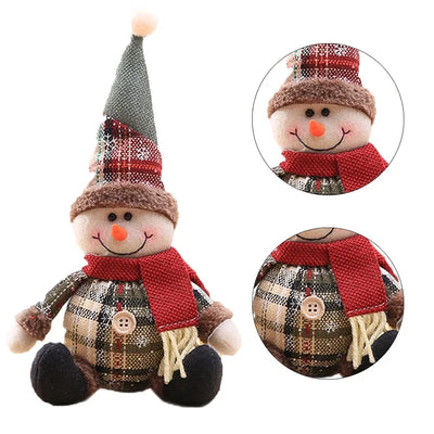 Christmas Santa Doll Table Ornaments Merry Christmas Home Decorations 2024–2025 Holiday Gifts and New Year Décor