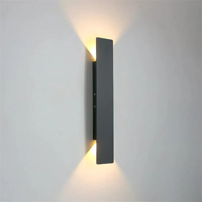 Modern 18W Up and Down Dual-Head LED Wall Sconces Outdoor Waterproof Wall Lamp