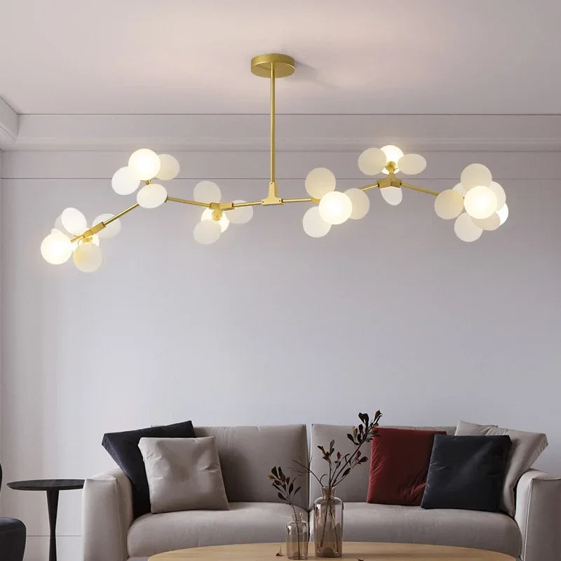 Vibrant LED Branch Chandelier: Modern Luxury Lighting for Bedroom and Living Room