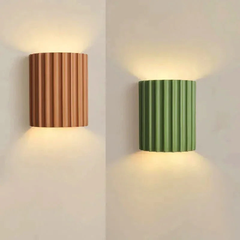 Modern Resin LED Wall Lamp - Stylish Lighting for Aisle, Bedroom, Living Room