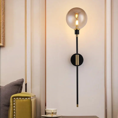 Modern Glass Ball LED Wall Light: Nordic Aisle Corridor Lighting Sconces for Living Room, Bedroom, Studyroom