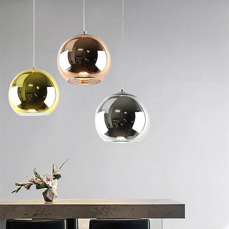 Contemporary Glass Chandelier - LED Pendant Light Fixture for Living Room, Restaurant, and Bar Decor