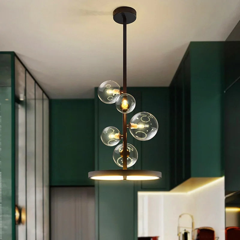 Nordic Glass Ball Pendant Light: Modern Elegance Meets Warm Illumination