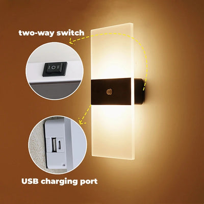 Motion Sensor Wireless LED Wall Lamp – Versatile Indoor Lighting Solution