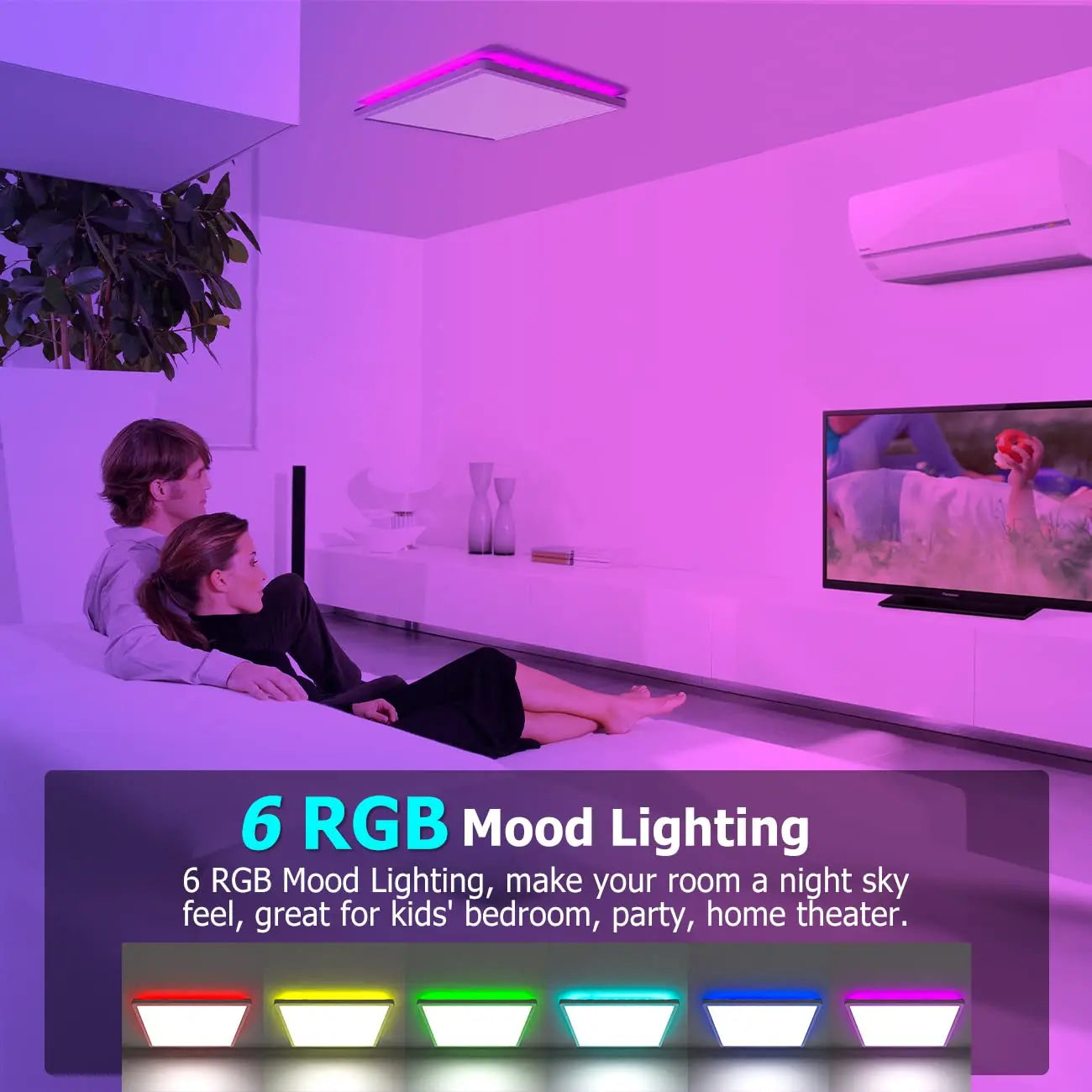 Modern LED Ceiling Lamp with Multiple Brightness Options