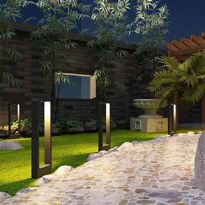 15W LED Garden Light: Aluminum Pillar Lamp for Outdoor Courtyard, Villa Landscape Lighting