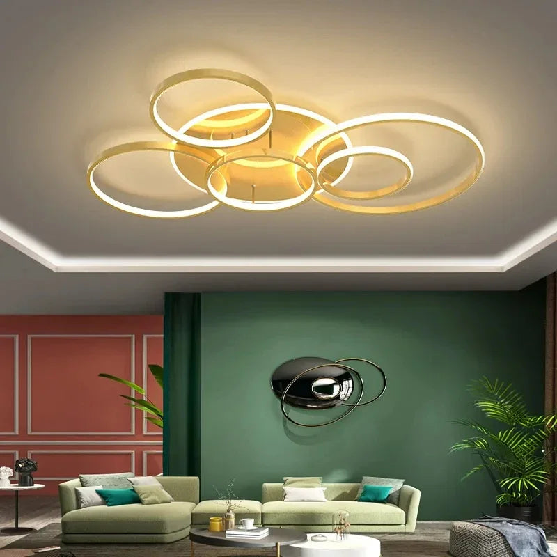 Dimmable LED Ceiling Chandelier for Modern Living Room and Bedroom