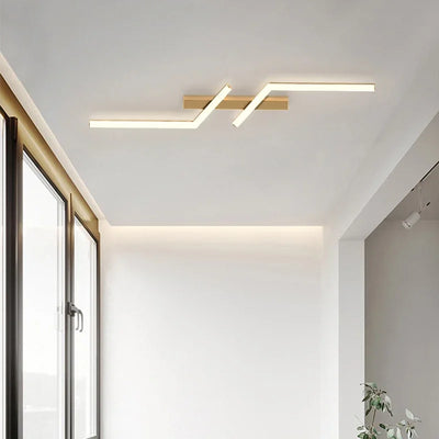 Modern LED Line Ceiling Lamp for Living Room, Dining Room, Bedroom, Study, and More