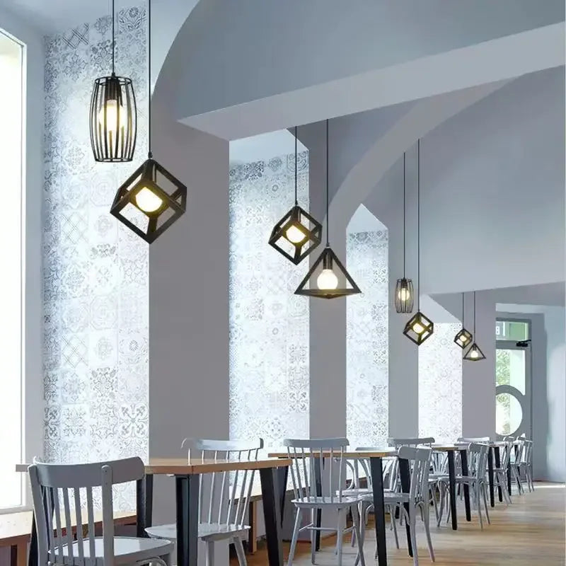 Iron Chandelier LED Pendant Light: Perfect for Dining Rooms, Living Rooms, Restaurants, Coffee Bars, Counters