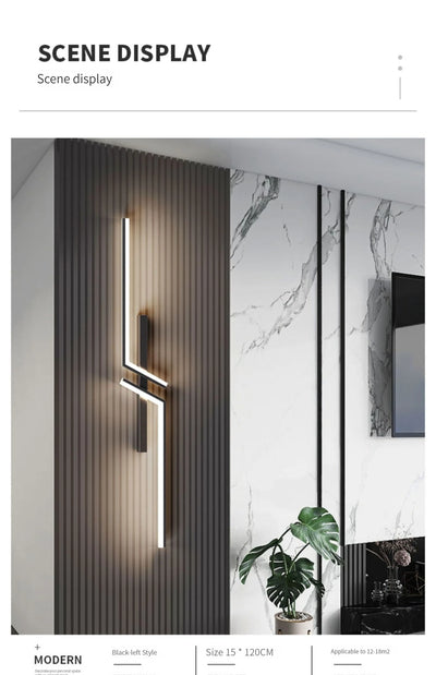 Modern LED Bedside Wall Lamp for Living Room, Bedroom, Stairs, TV Background - Minimalist Interior Wall Light