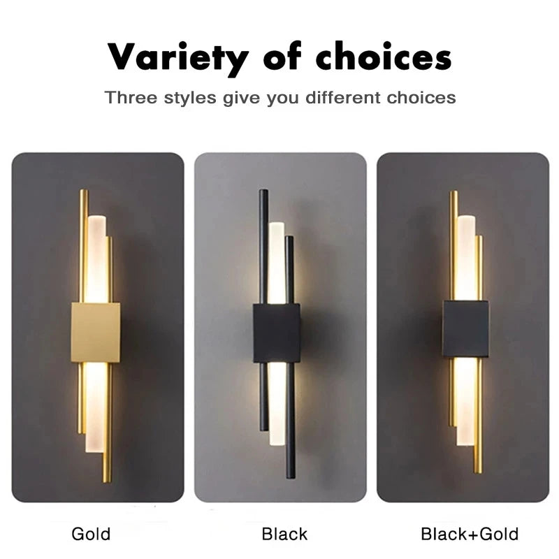 Modern LED Wall Lamp with Remote Control - Versatile Indoor Lighting Fixture for Various Spaces