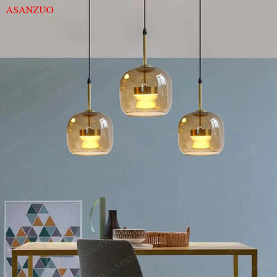 Modern Glass Design LED Pendant Lights For Indoor Lighting  Ideal for Kitchen and Restaurant