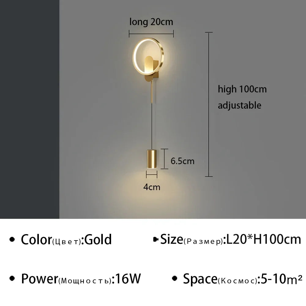 LED Wall Lamp for Hallway, Aisle, Bedroom, and Study