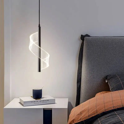 Nordic Spiral LED Pendant Lights for Indoor Lighting