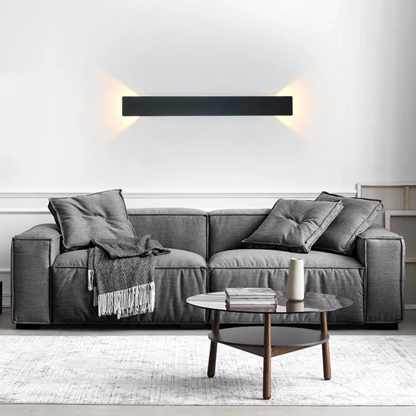 Modern Minimalist Rectangle Shape LED Wall Lamps - Nordic Style Indoor Wall Lamps for Living Room Lights
