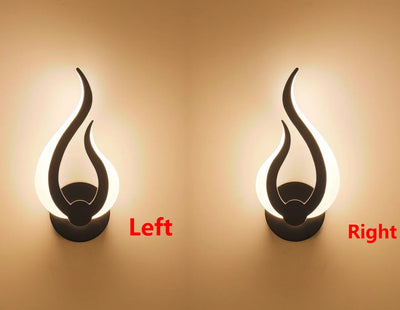 Flame-Shaped LED Wall Sconce: Modern Art for Any Indoor Space