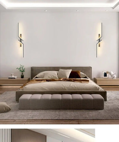 Modern LED Bedside Wall Lamp for Living Room, Bedroom, Stairs, TV Background - Minimalist Interior Wall Light