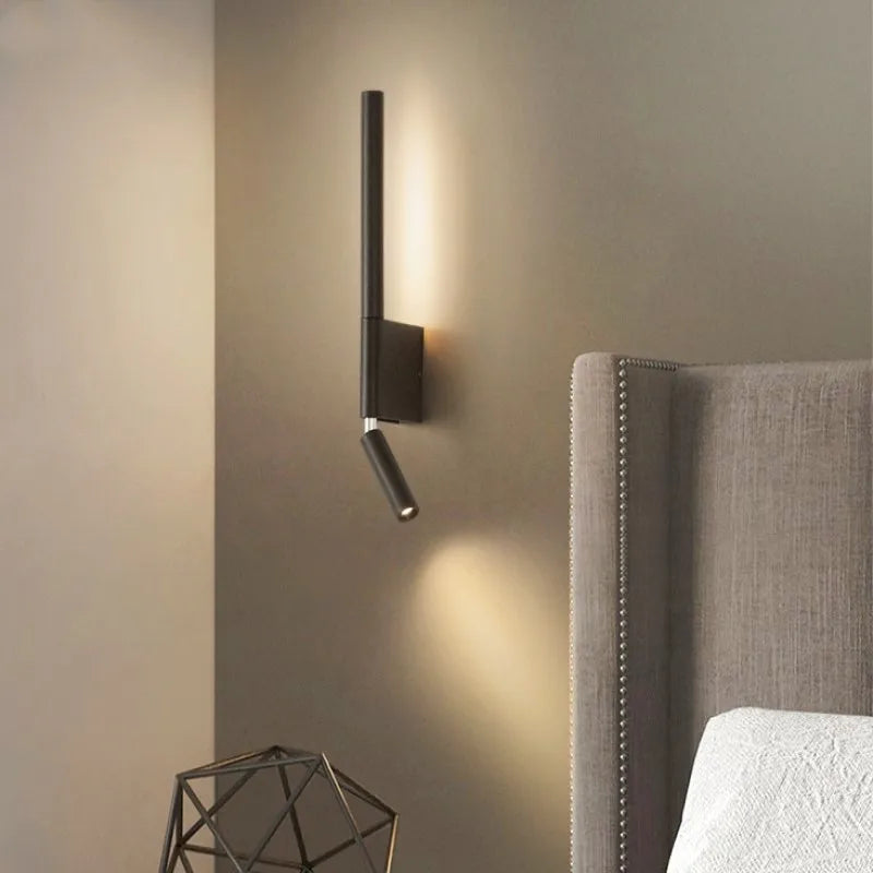 LED Wall Lamp - Modern Style Interior Wall Light Fixture for Indoor Room Decor and Bedside Table Lighting