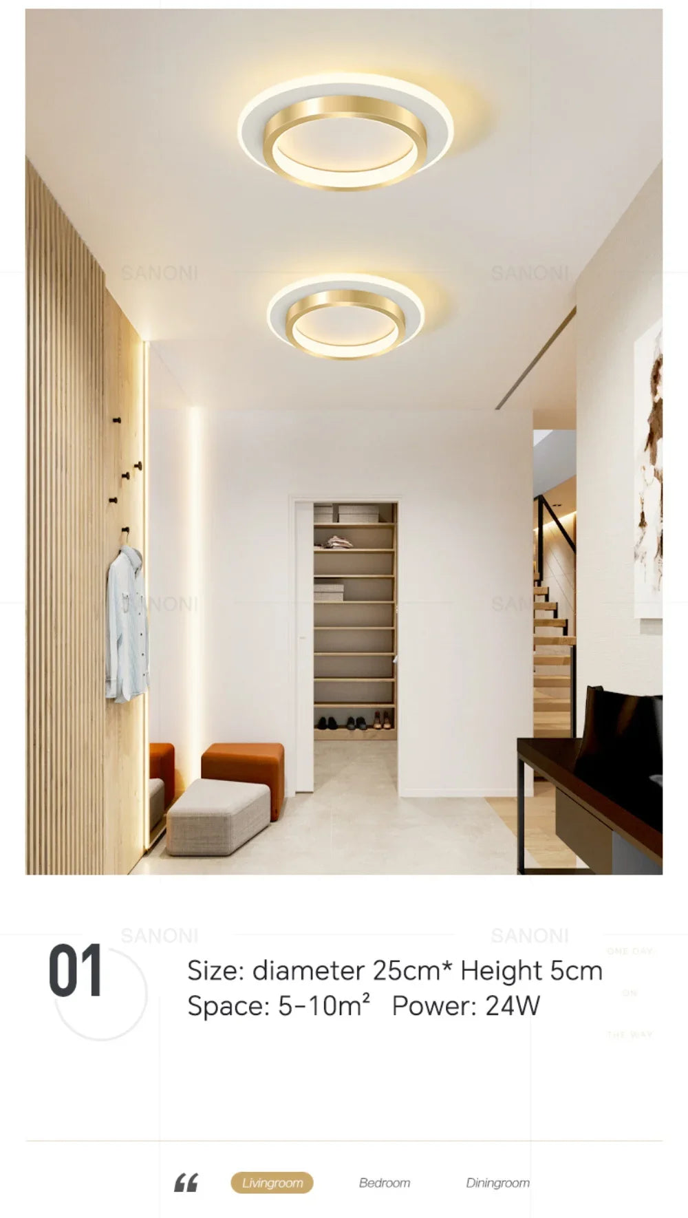 Modern LED Aisle Ceiling Light – Illuminate Your Spaces