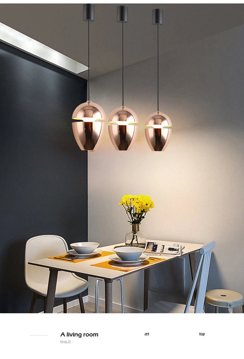 Modern Simple Ball Pendant Lights – Nordic Hanging Ceiling Lamps for Cafe and Bar Decor