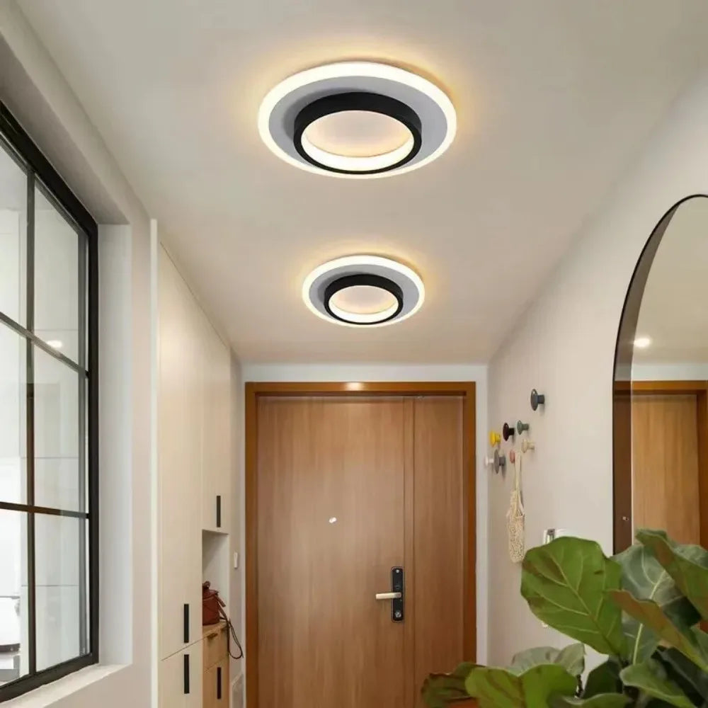 Contemporary Indoor Modern LED Metal Mount Ceiling Light - Stylish Lighting Fixture for Living Room, Bedroom, Hotel