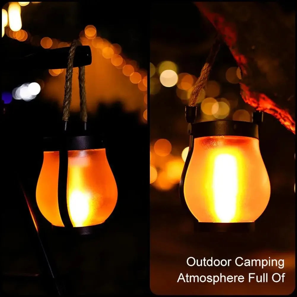 Solar Flame Camping Lantern – USB Rechargeable, 800 Lumens, IPX4 – Eco Luxe  Décor