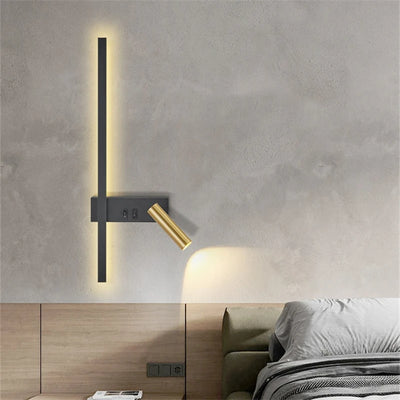 Nordic Modern LED Wall Lamp Simple Design for Living Room Sofa Background, Reading or Bedside in Bedroom