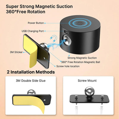 LED Wall Sconces Light, 3 Brightness Levels 3 Color Modes, 2000mAh Battery Operated 360° Rotatable Touch Control