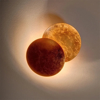 Round Eclipse Wall Lamp: Ideal for Aisle, Corridor, Bedroom, and Living Room Decorative Bedside Lighting