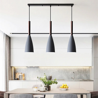 Modern Makaron Metal Pendant Lamp - Nordic Style Chandelier for Restaurant, Living Room, and Bar