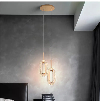 Modern LED Pendant Lights Acrylic Hanging Ceiling Lamp Chandelier for Home Decor