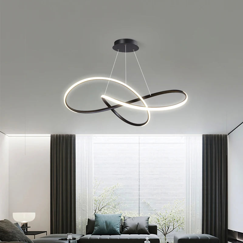 Contemporary LED Pendant Lights for Bedroom and Dining Room Decor with Stylish Indoor Ceiling Lamps